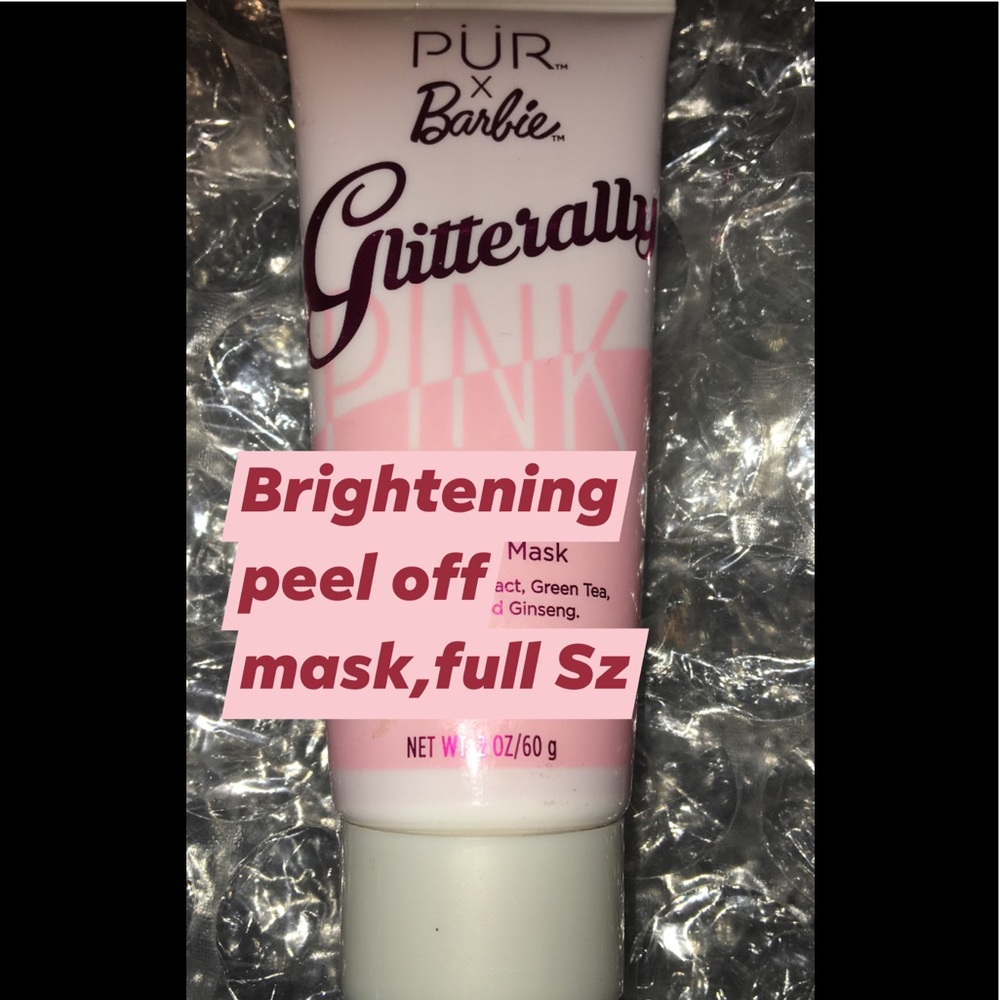 Barbie x pur glitter peel off mask,full Sz new